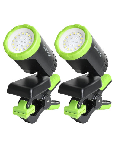 Juego de 2 luces LED recargables SEAMAGIC 360 ajustables