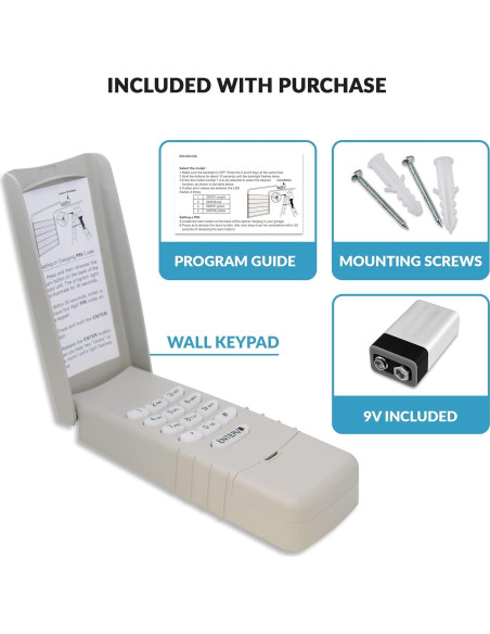 Teclado de entrada LiftMaster 877LM Amarillo para Garaje Teclado de entrada LiftMaster 877LM Amarillo para Garaje