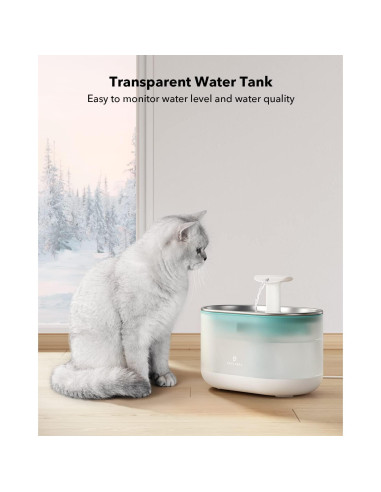 Fuente de Agua Automática PETLIBRO 2.1L Acero Inoxidable