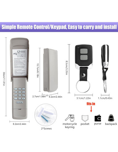 Teclado Inalámbrico LAWOHO 377LM + Control Remoto 371LM