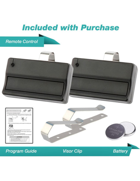 Controles Remotos Liftmaster 371LM - 2 Unidades con Clip Controles Remotos Liftmaster 371LM - 2 Unidades con Clip