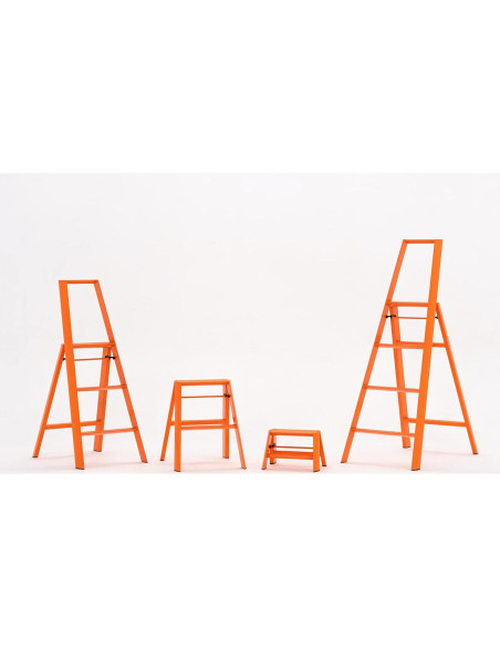 Escalera de Paso Hasegawa Lucano 2 Escalones Naranja Escalera de Paso Hasegawa Lucano 2 Escalones Naranja