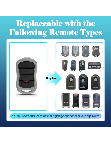 Control Remoto de Puerta de Garaje Ezyopenteck G3T-R 3 Botones