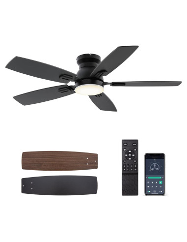 Ventilador de Techo SUNMORY 106 cm con Luz y Control Remoto