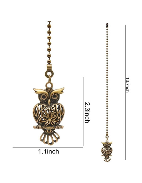 Cadenas de Tirar para Ventilador de Techo Dotlite Retro Bronce 30.48cm Cadenas de Tirar para Ventilador de Techo Dotlite Retro Bronce 30.48cm