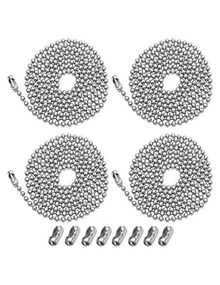 Paquete de 4 Extensores de Cadena de Ventilador de Techo 1m Paquete de 4 Extensores de Cadena de Ventilador de Techo 1m