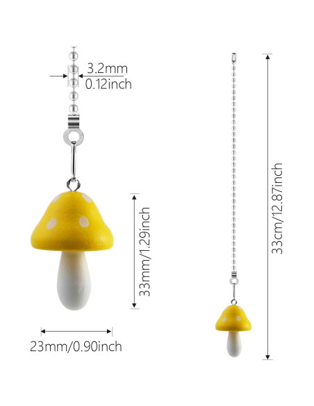Extensor de cadena de tirón Hyamass 33 cm Amarillo Decorativo Extensor de cadena de tirón Hyamass 33 cm Amarillo Decorativo