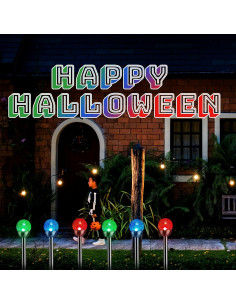 Luces Solares de Jardín GIGALUMI, 3 Paquetes LED Cambiando Color 2