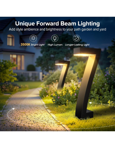 Luces Solares WdtPro IP65 para Jardín - Paquete de 6 LED Luces Solares WdtPro IP65 para Jardín - Paquete de 6 LED