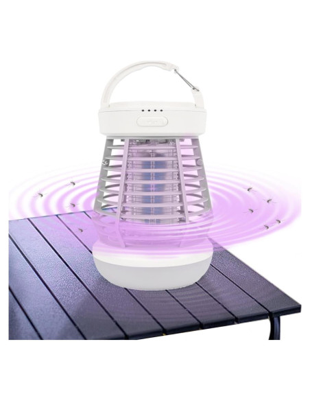 Zapper de Insectos GARTO J10 Blanco 3 en 1 USB Camping Zapper de Insectos GARTO J10 Blanco 3 en 1 USB Camping