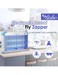 Zapper Eléctrico de Insectos VLISBO 3000V Luz UV 20W 2