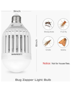 Trampa de Insectos Eléctrica BANPESTT DYT-800 2-en-1 LED 2