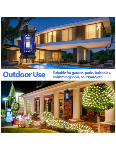Zapper de Insectos XGAYOO 4200V para Exterior y Interior