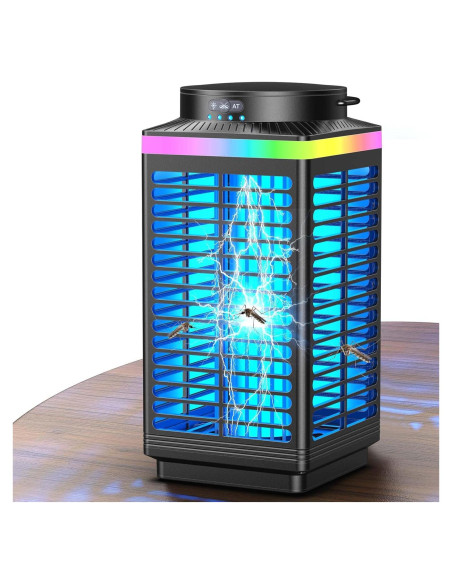 Trampa de Insectos Eléctrica Recargable 5000mAh IP68 para Exteriores Trampa de Insectos Eléctrica Recargable 5000mAh IP68 para Exteriores