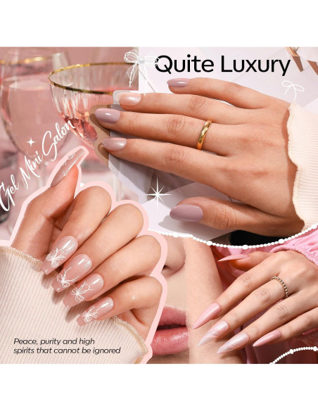 Kit de Esmalte de Uñas en Gel Modelones 4 Colores + Luz UV Kit de Esmalte de Uñas en Gel Modelones 4 Colores + Luz UV