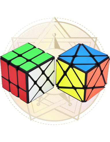 JoyTown Conjunto 2 Cubos Velocidad 3x3 YJ Eje V2 Soportes