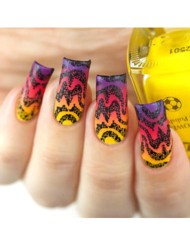 Placa de Estampado de Uñas Whats Up Nails B069 60x120mm