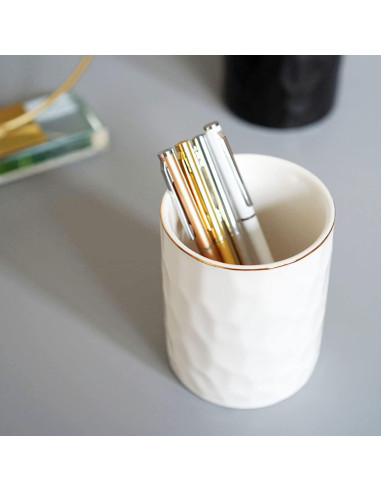 Soporte para bolígrafos de cerámica HANKOR blanco 11.9 cm