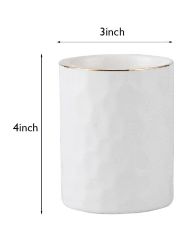 Soporte para bolígrafos de cerámica HANKOR blanco 11.9 cm