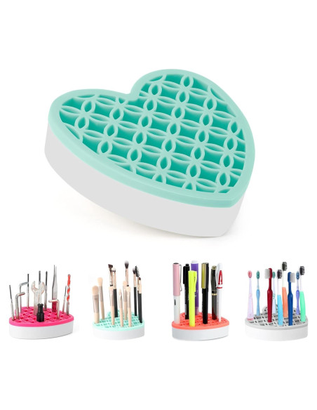 Soporte Organizador de Brochas de Maquillaje Homelwsun Azul Soporte Organizador de Brochas de Maquillaje Homelwsun Azul