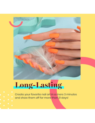 Esmalte de Uñas Gel Beetles 15ml Color Naranja Tangerina