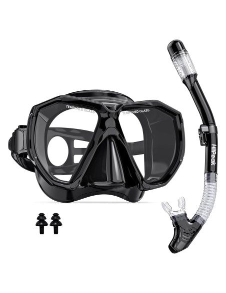 Equipo de Snorkel HiiPeak YT para Adultos, Máscara y Tubo Equipo de Snorkel HiiPeak YT para Adultos, Máscara y Tubo