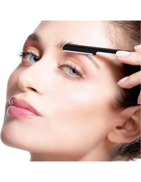 10 Cuchillas de Cejas Mudder para Mujeres - Afeitadora Facial Negra 10 Cuchillas de Cejas Mudder para Mujeres - Afeitadora Facial Negra