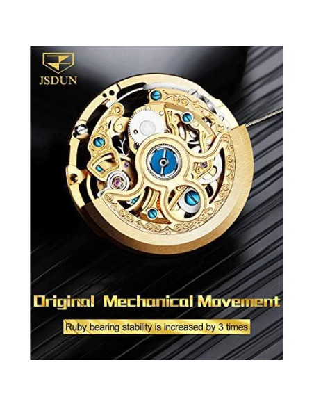 Reloj OLEVS automático dorado mecánico para hombres 50m Reloj OLEVS automático dorado mecánico para hombres 50m