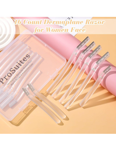 Rasuradora Dermaplane ProSuites 16 Piezas para Mujeres