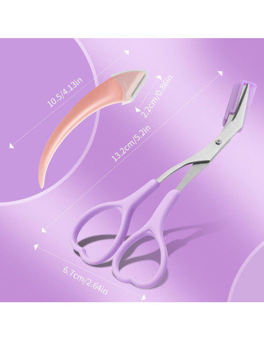 Tijeras para Cejas KINMINGZHU con Rasuradora y Peine - 3 Unidades