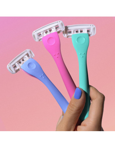 Maquinillas Desechables Billie Set Malibu - 3 Hojas para Mujeres