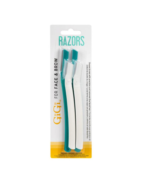Afeitadores Faciales GiGi 4 Pcs - Precisión para Cejas y Vello Afeitadores Faciales GiGi 4 Pcs - Precisión para Cejas y Vello