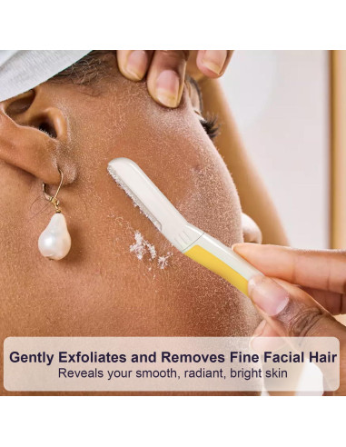 Rasuradora Facial THURLADY Dermaplaning Paquete de 12 Velo Solar