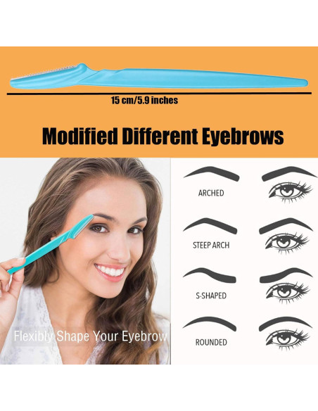 Rasuradora de Cejas iDeep 12 Pcs Acero Inoxidable Colores Rasuradora de Cejas iDeep 12 Pcs Acero Inoxidable Colores