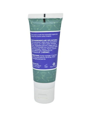 Limpiador Facial Exfoliante Jivi 50ml Menta Eucalipto Natural