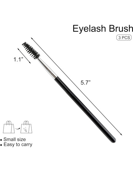 Cepillos de Pestañas Quacc 3 PCS Ajustables Reutilizables Cepillos de Pestañas Quacc 3 PCS Ajustables Reutilizables