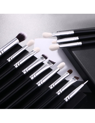 Juego de brochas de maquillaje profesional 12 piezas LH08