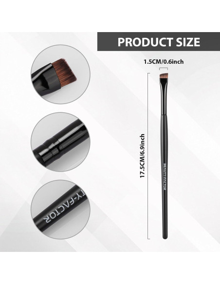 Brocha Angulada Profesional para Cejas BeautyFactor - 17.5 cm Brocha Angulada Profesional para Cejas BeautyFactor - 17.5 cm