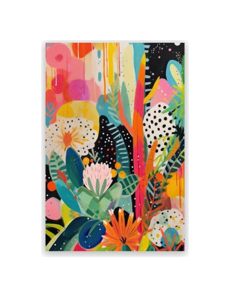 Póster Lienzo Floral Colorido TcnBzydkij 45x30 cm Sin Marco Póster Lienzo Floral Colorido TcnBzydkij 45x30 cm Sin Marco
