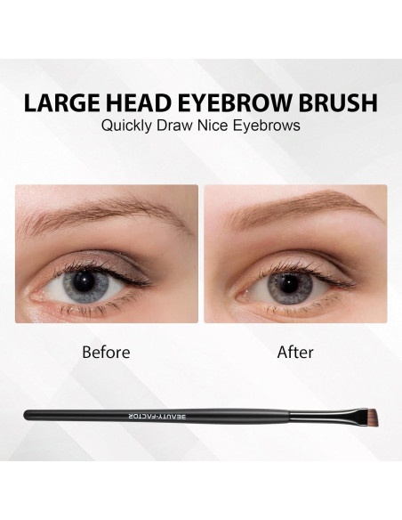 Brocha Angulada Profesional para Cejas BeautyFactor - 17.5 cm Brocha Angulada Profesional para Cejas BeautyFactor - 17.5 cm