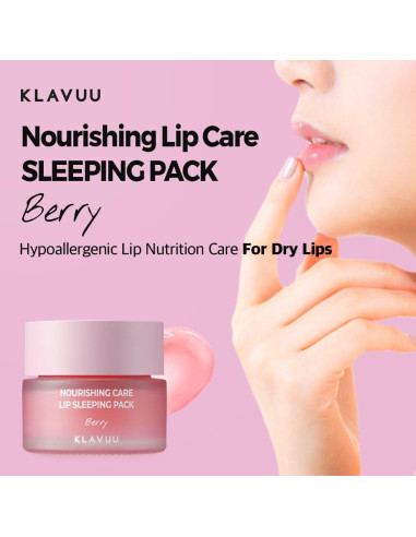 Klavuu Pack Mascarilla Labial Baya 19.84g - Hidratación Profunda