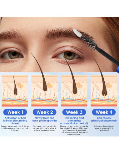 Suero de Crecimiento de Cejas YNGLLC 5ml - Extractos Naturales