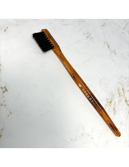 Peine de Cejas Hecho a Mano Speert Tortuga Habana 124x16.5mm Peine de Cejas Hecho a Mano Speert Tortuga Habana 124x16.5mm