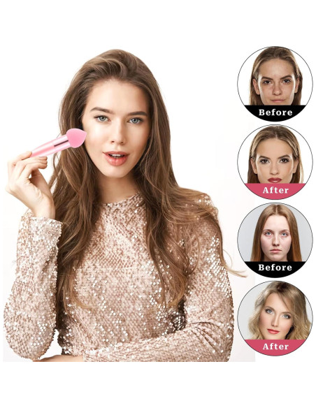 Esponjas de Maquillaje 3 Pcs Sliverdew Rosa para Base Esponjas de Maquillaje 3 Pcs Sliverdew Rosa para Base