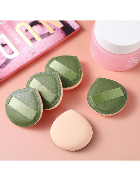 5 Esponjas de Maquillaje JIYIN Suaves para Base y Corrector 5 Esponjas de Maquillaje JIYIN Suaves para Base y Corrector