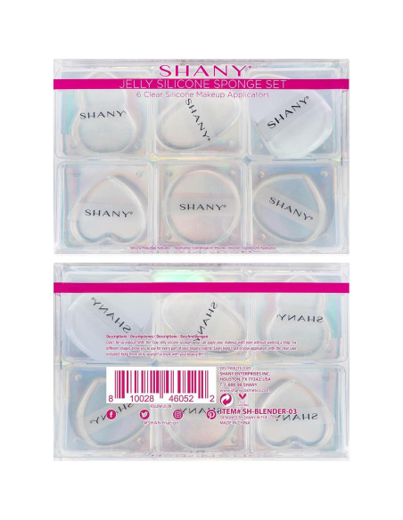 Conjunto de Esponjas de Silicona SHANY - 6 Aplicadores No Absorbentes Conjunto de Esponjas de Silicona SHANY - 6 Aplicadores No Absorbentes
