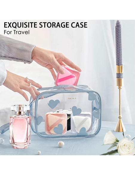 Esponjas de Maquillaje Triangulares ZZJKeep - 8 Piezas con Estuches Esponjas de Maquillaje Triangulares ZZJKeep - 8 Piezas con Estuches