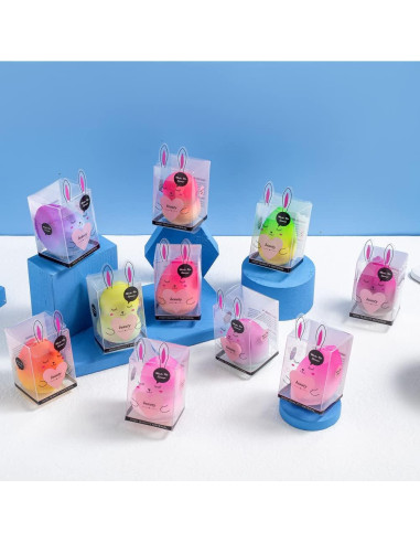 Set de 10 Esponjas de Maquillaje SDJINYU - Suaves y Reutilizables
