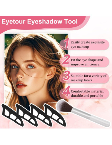 Herramienta de Sombra de Ojos Eyetour - Maquillaje Preciso y Rápido