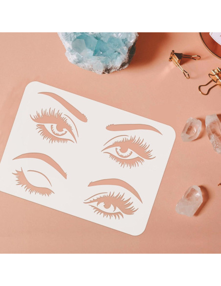 Plantillas de Ojos FINGERINSPIRE 29.7x21 cm Reutilizables Plantillas de Ojos FINGERINSPIRE 29.7x21 cm Reutilizables